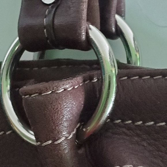 Tignanello Brown Leather Bag Purse - Picture 4 of 8